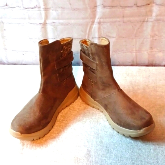 Andrea Tan Textile Light Ankle Boots 8M New - Picture 5 of 10